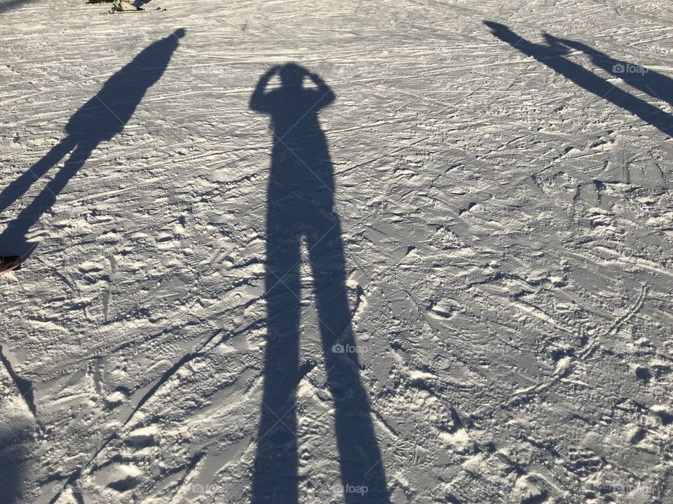 Shadow in the snow 