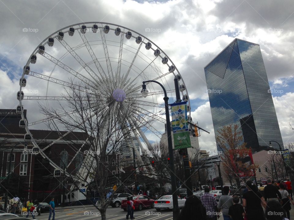 Ferrin wheel, downtown Atlanta