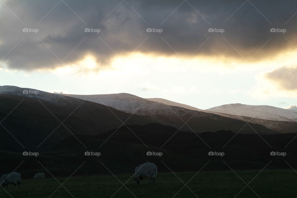 Sunrise in Lake District 