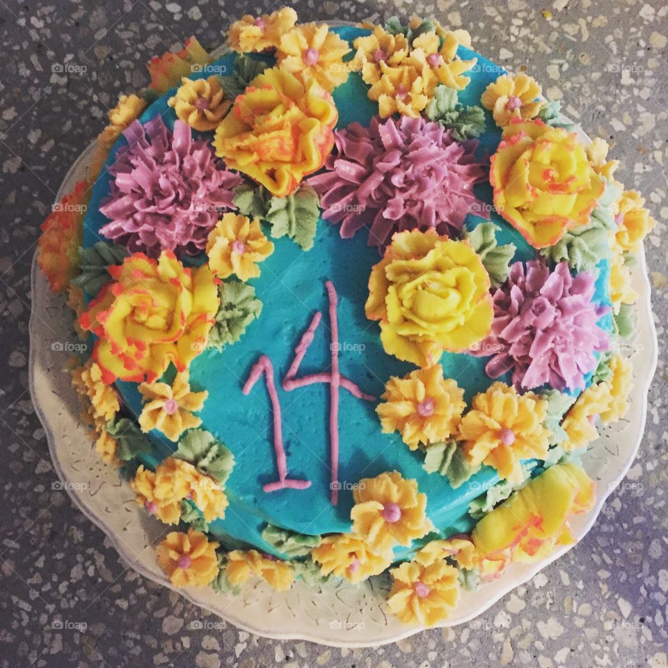 14th Anniversary Cake