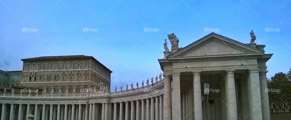 San Pietro side colonnade