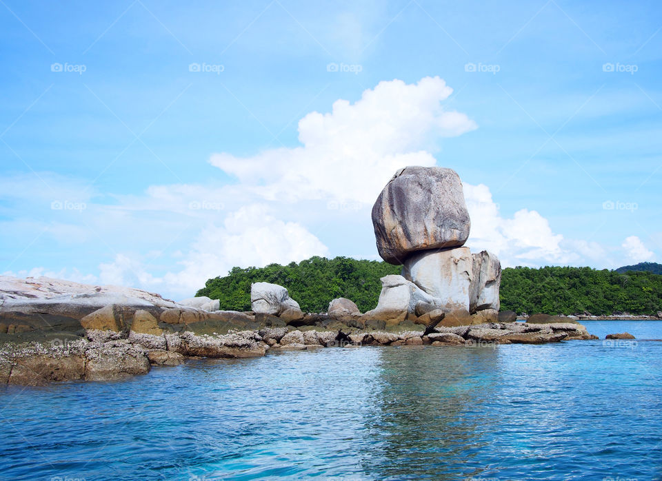 the rock. island in Thailand 