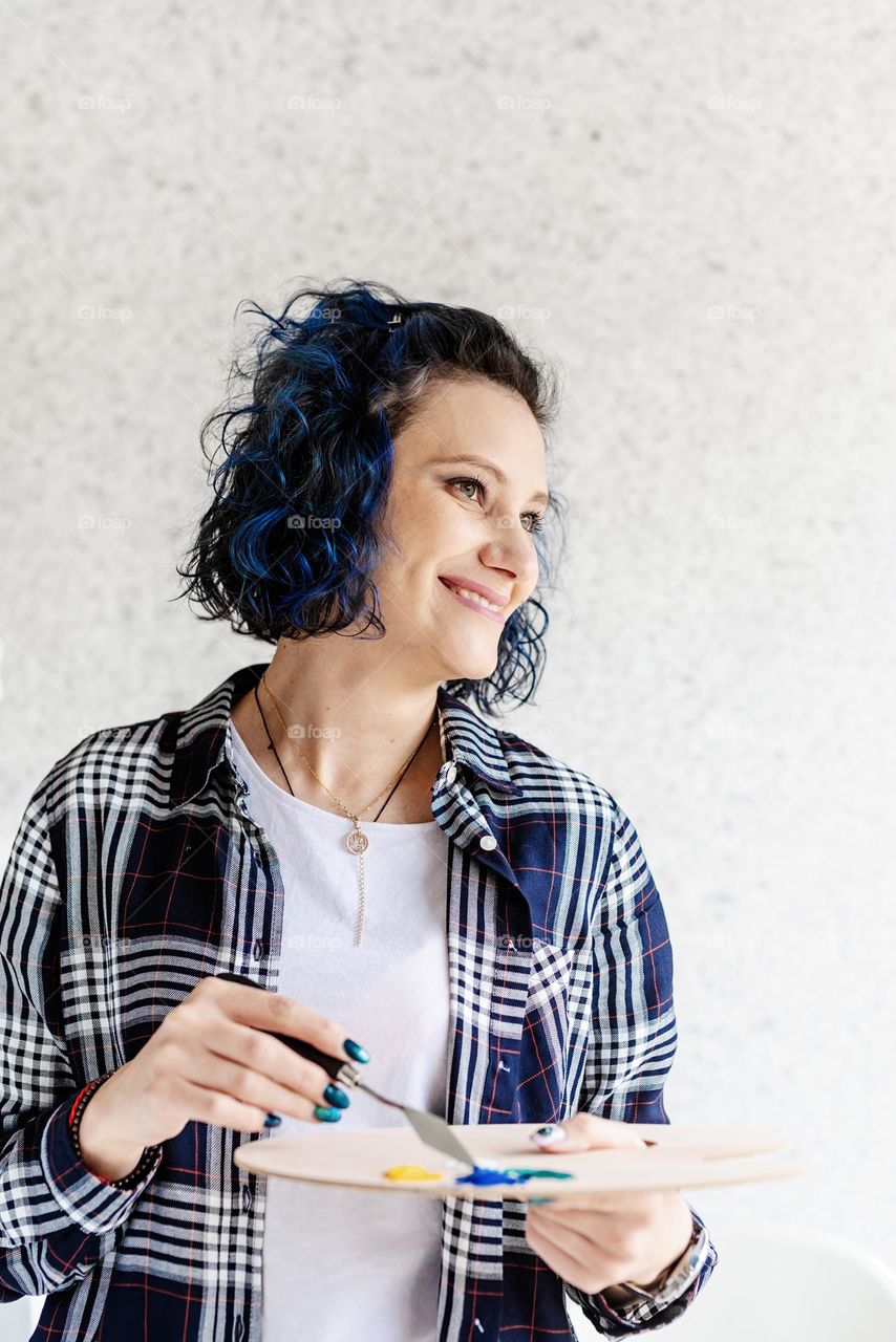 woman with beautiful hair