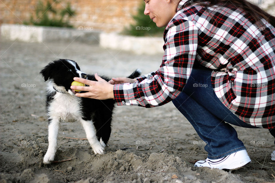 Spring walk with your dog