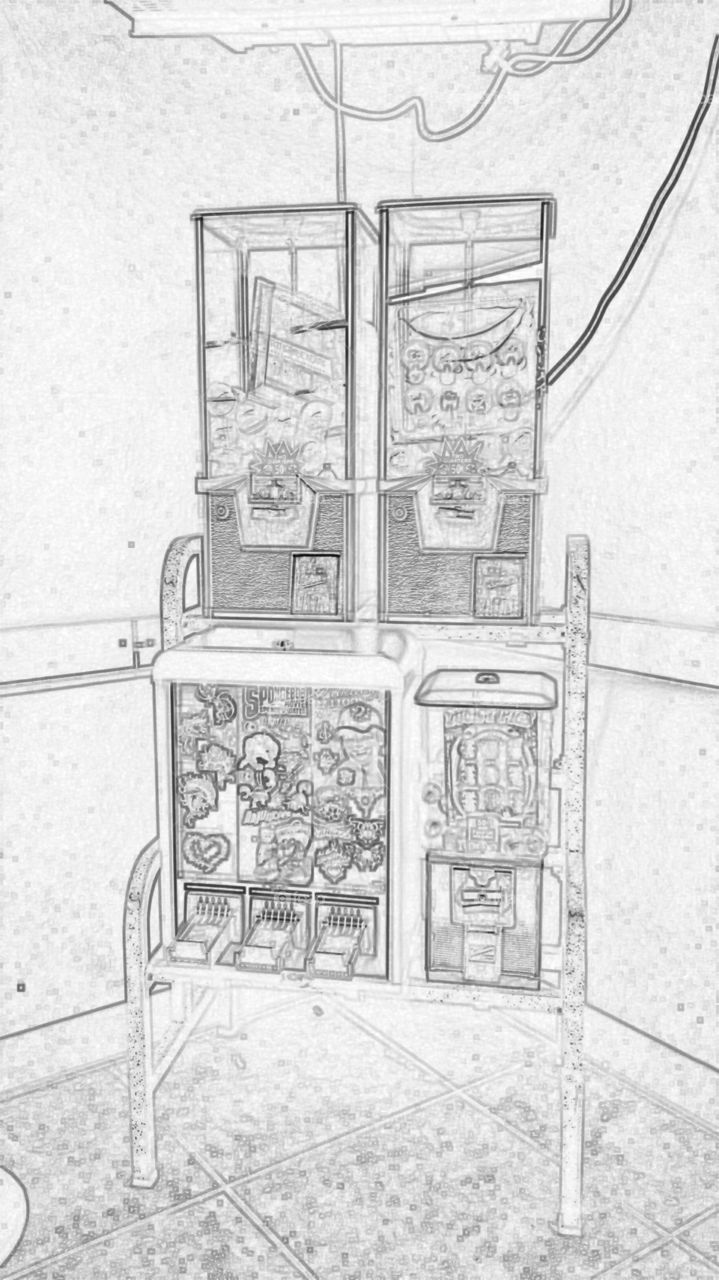 candy machine cartoon. at the laundry mat and just had to take this picture