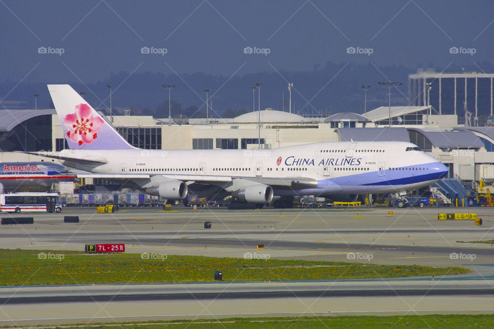 CHINA AIRLINES CI B747-400 LAX LOS ANGELES CALIFORNIA