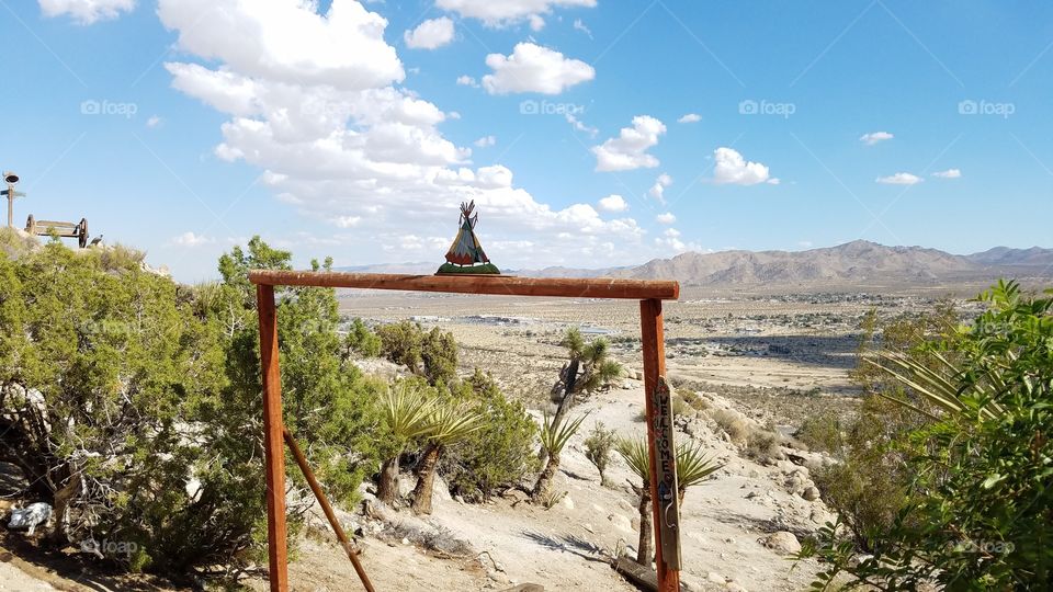 Quiet resort in the desert