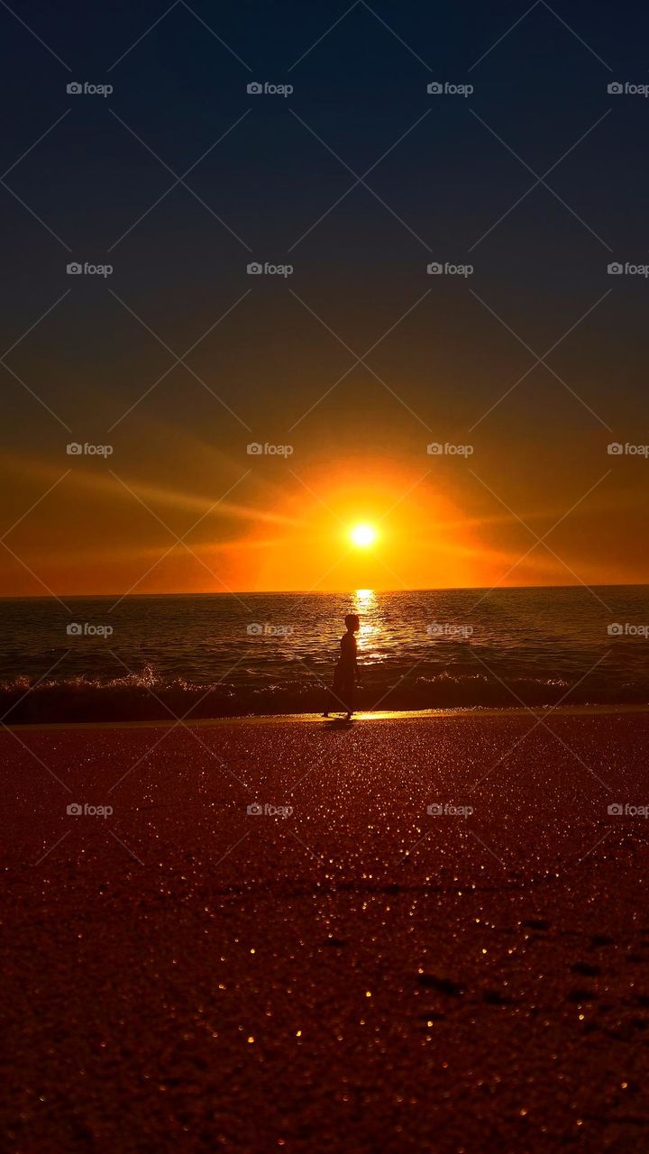 beautiful sunset photo