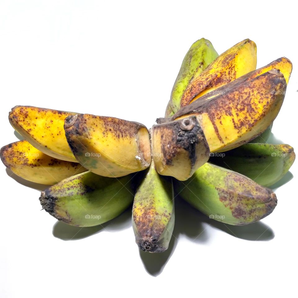 Fresh banana fruit on the table