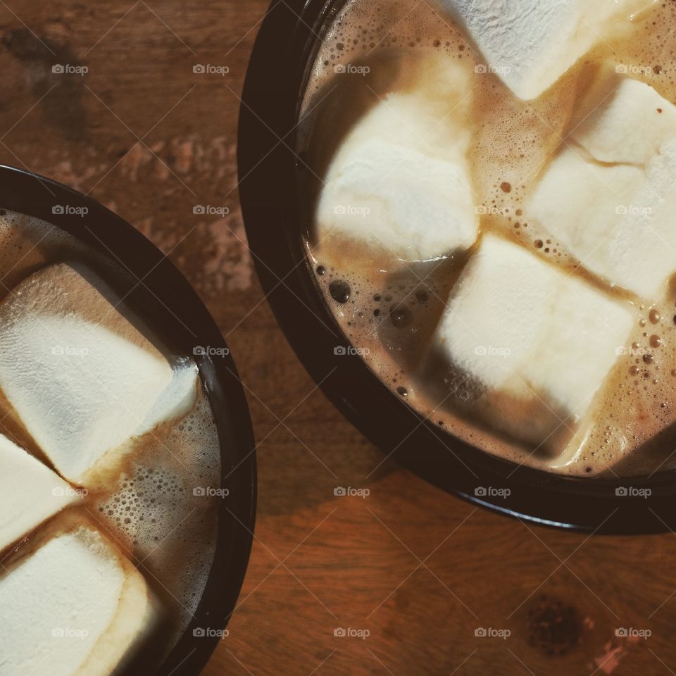 Close-up of hot chocolate drink