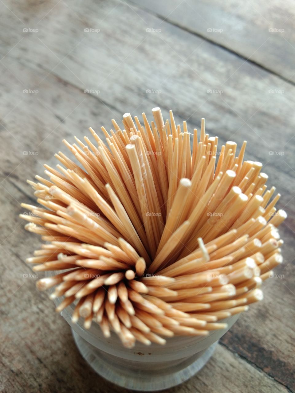 Top view toothpick