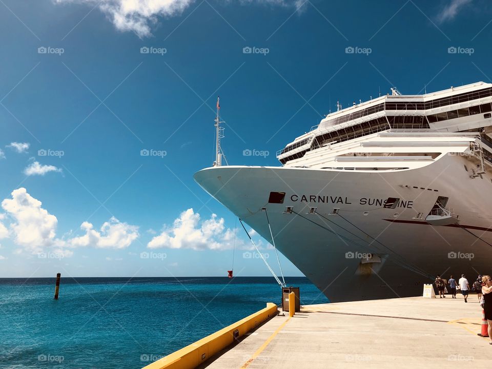 Carnival Sunshine Cruise Decked in Grand Turk 