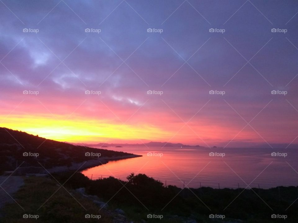 #sunset #colorfulsky #island