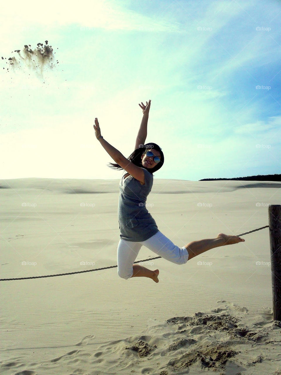 beach girl summer sand by bubu