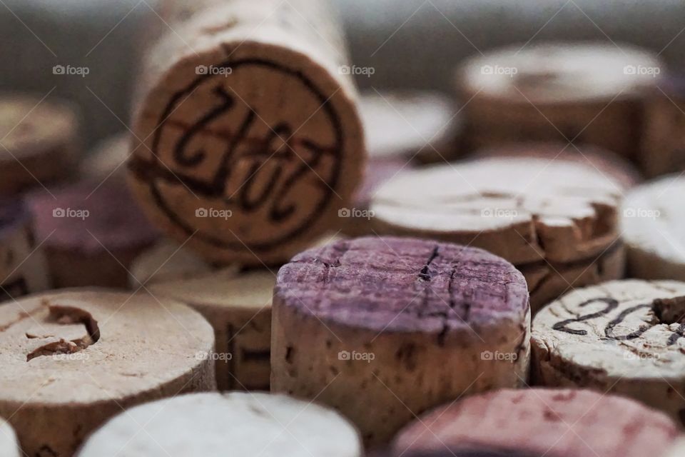 Colourful Wine Corks