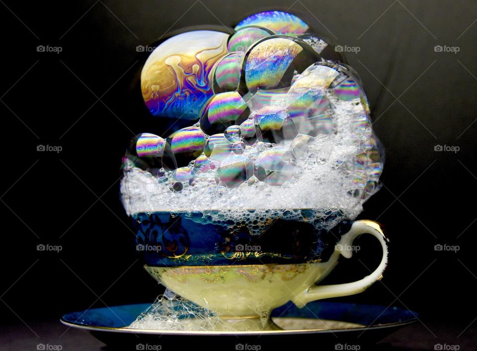 Cup of bubbles