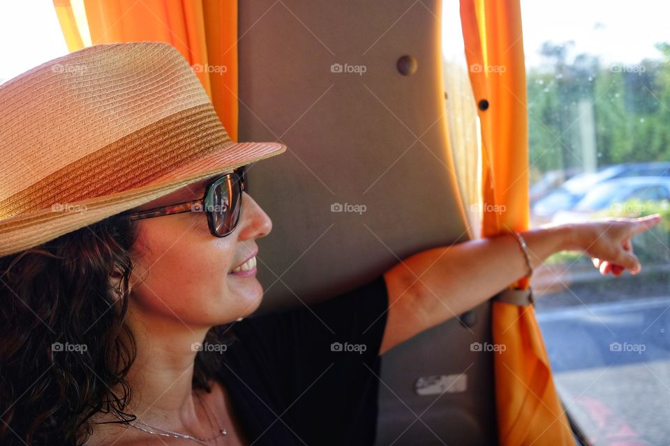 girl on bus