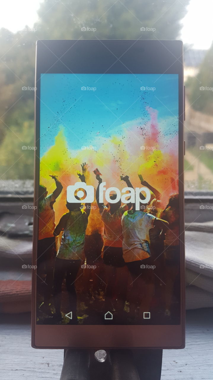 Foap on the phone that I'm currently using