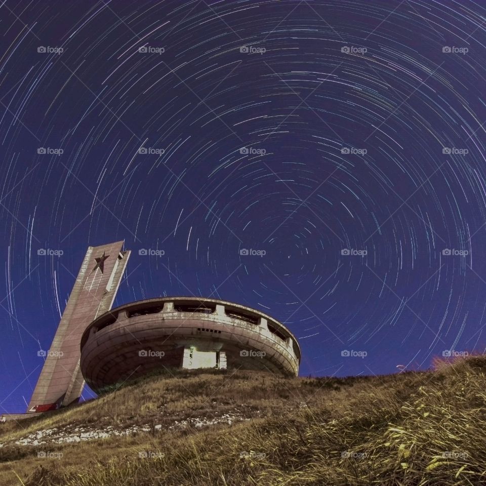 Buzludja peak in Bulgaria