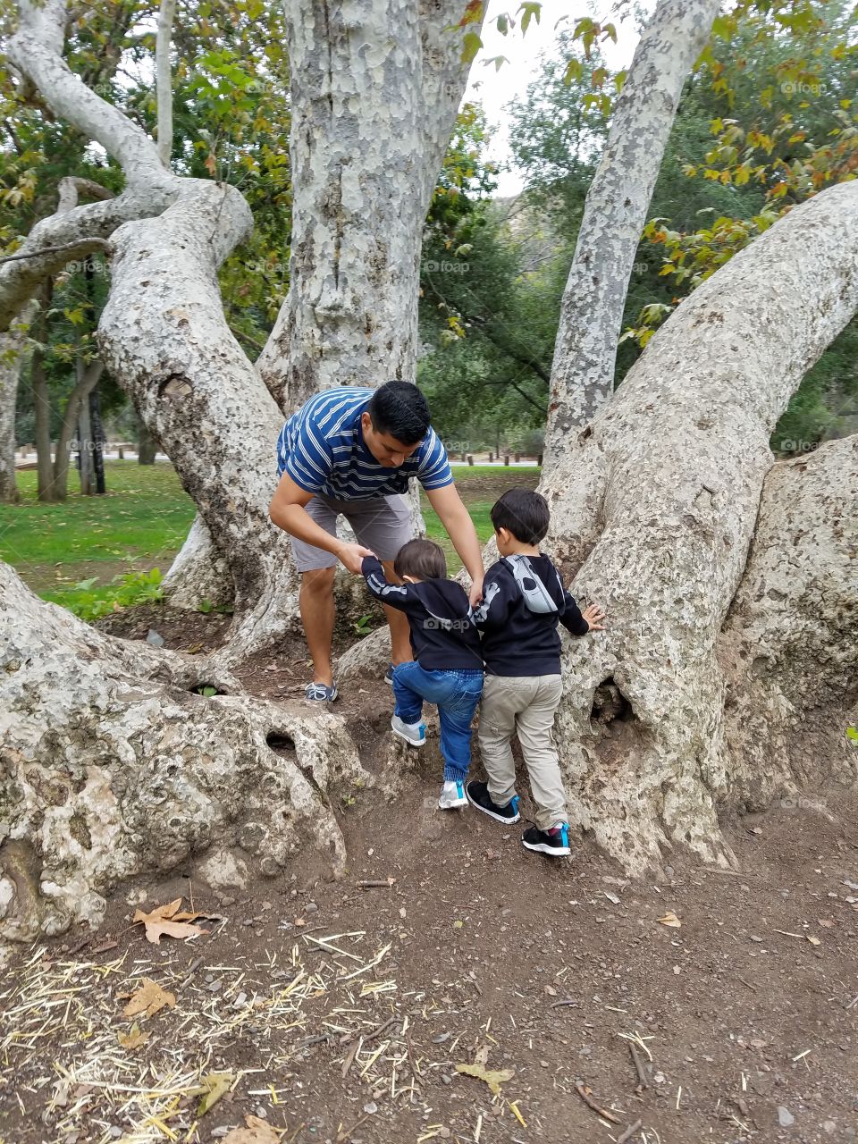 father and sons