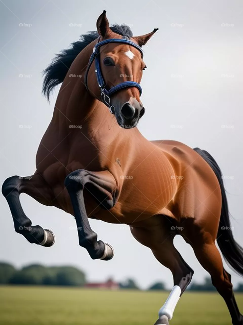 Horse running