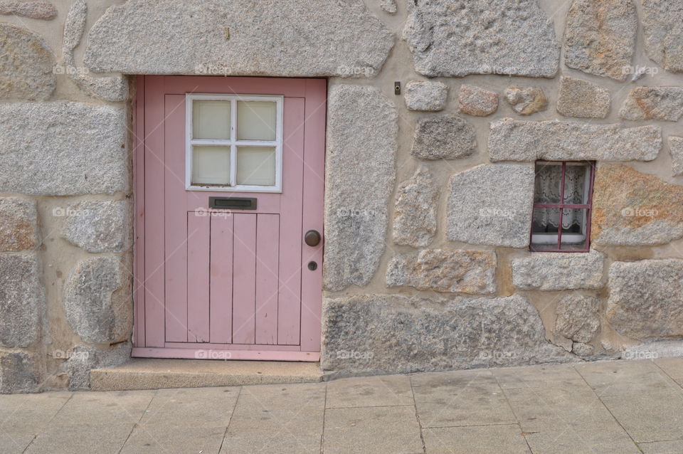 small pink door