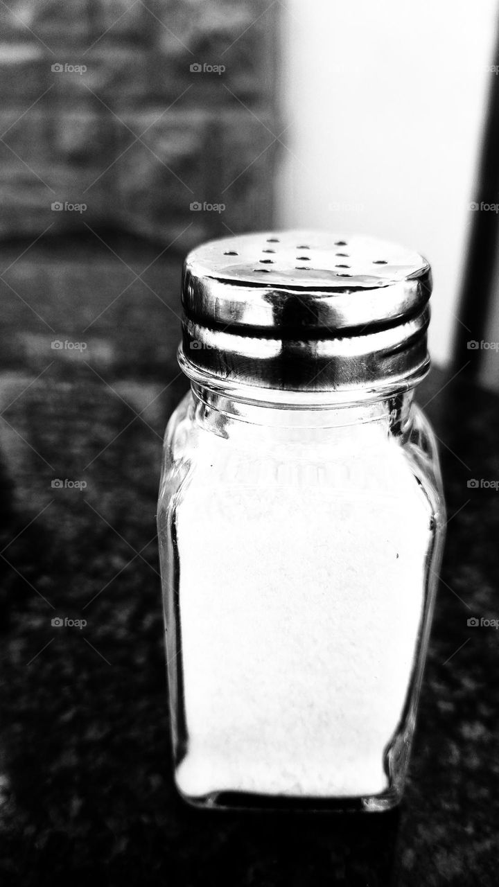 silhouette of a salt shaker