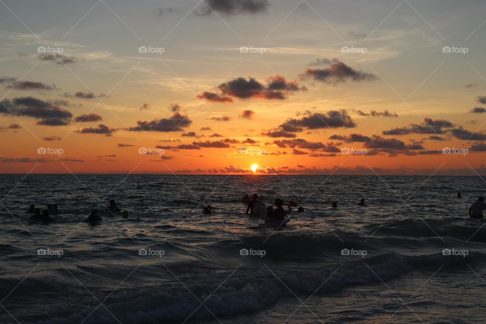 Sunset at the beach