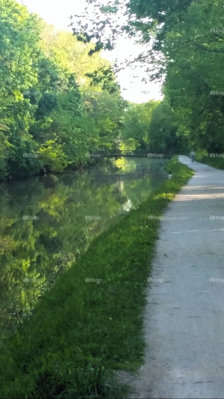 Towpath at Butler University, Indianapolis