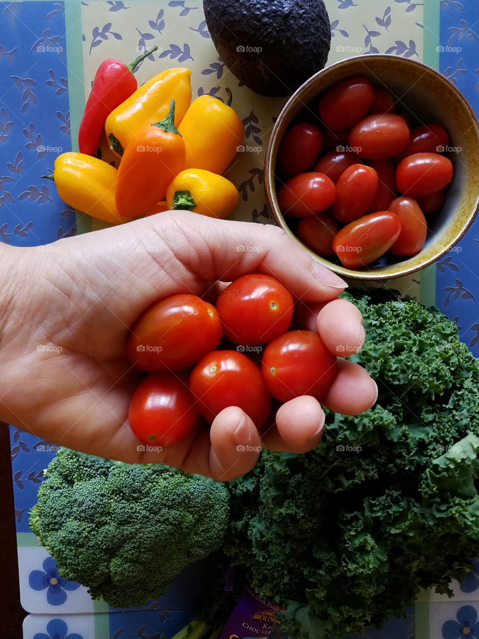 Holding grape tomatoes