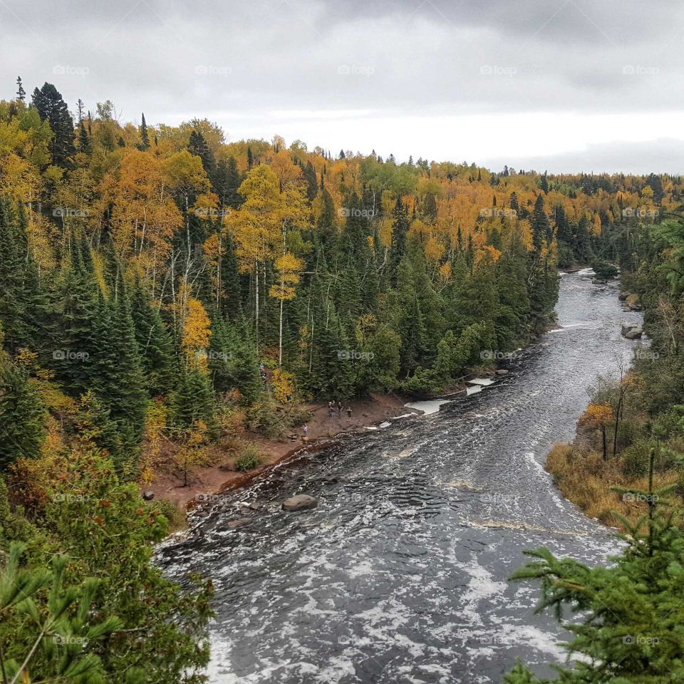 fall colors while hikinh