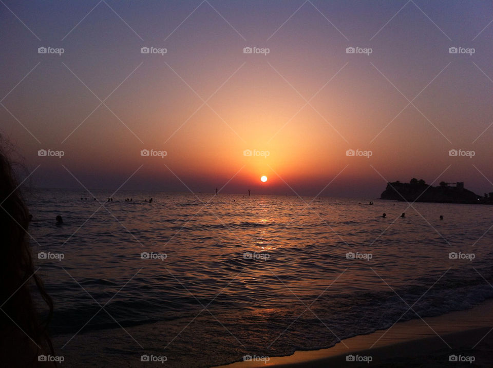 beach sunrise sea greece by evangr
