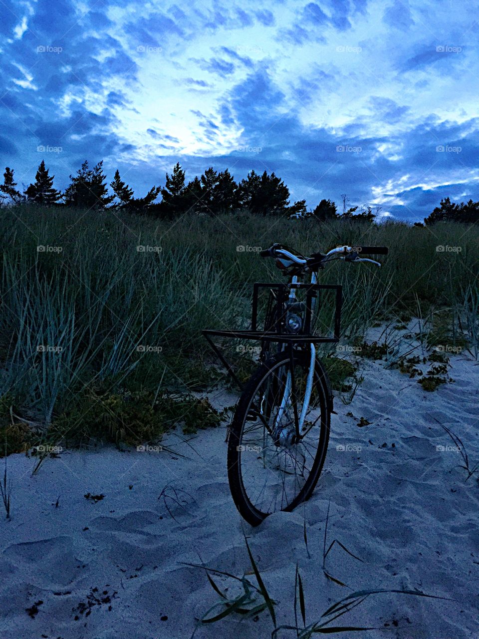 Bicycle in the beach! 