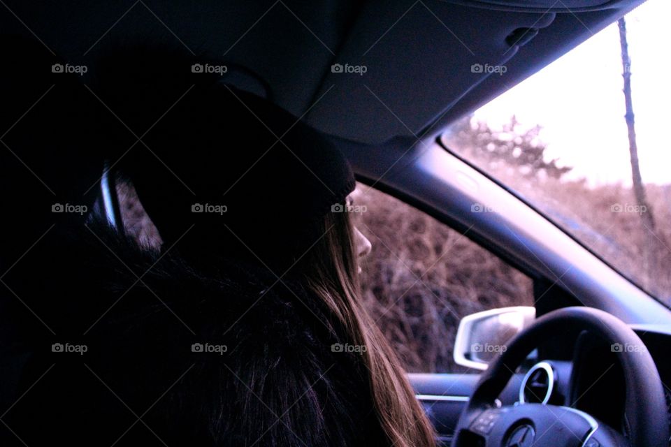 Girl in the car 