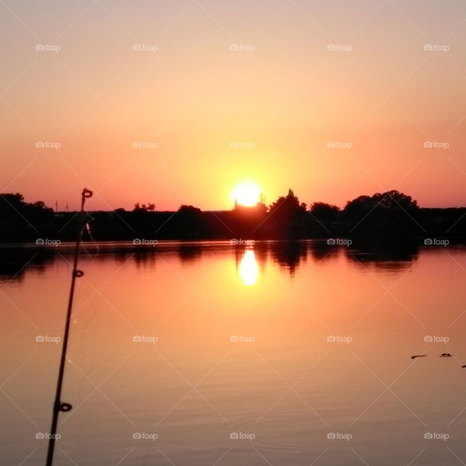 Sunset on Lake Hendry, Florida