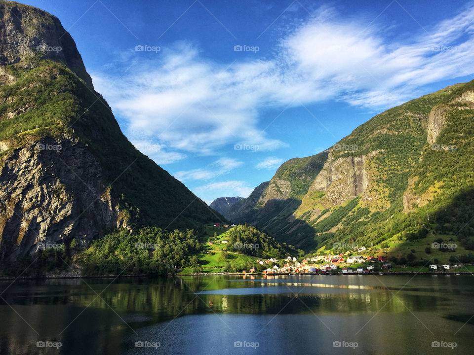 A fjord town in Norway 