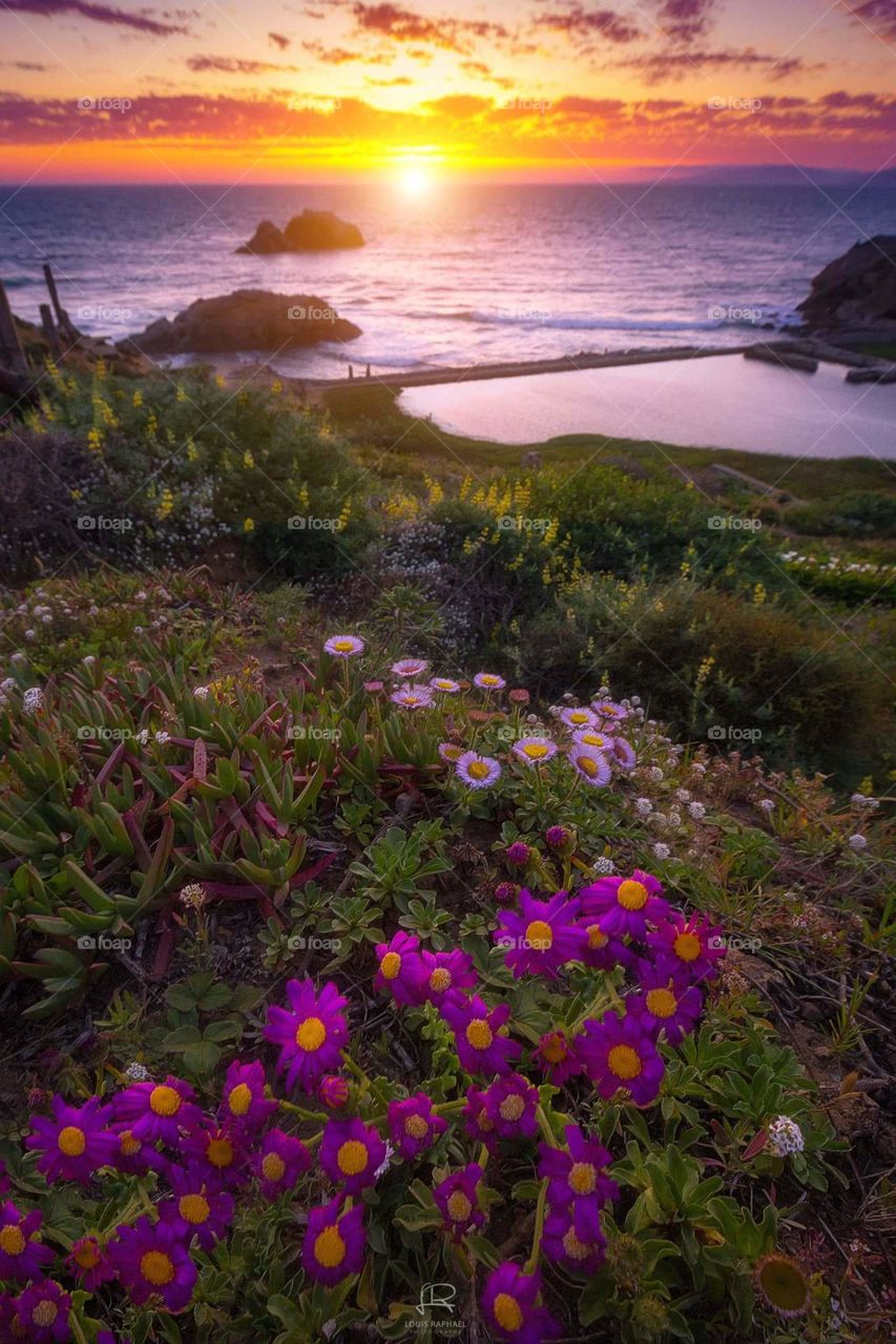 Sunset by Sutro Baths