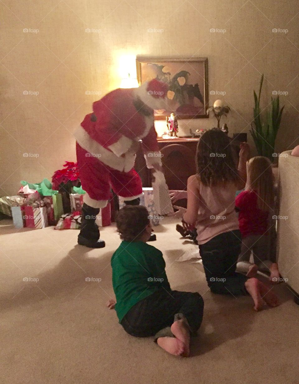 Dad Playing Santa