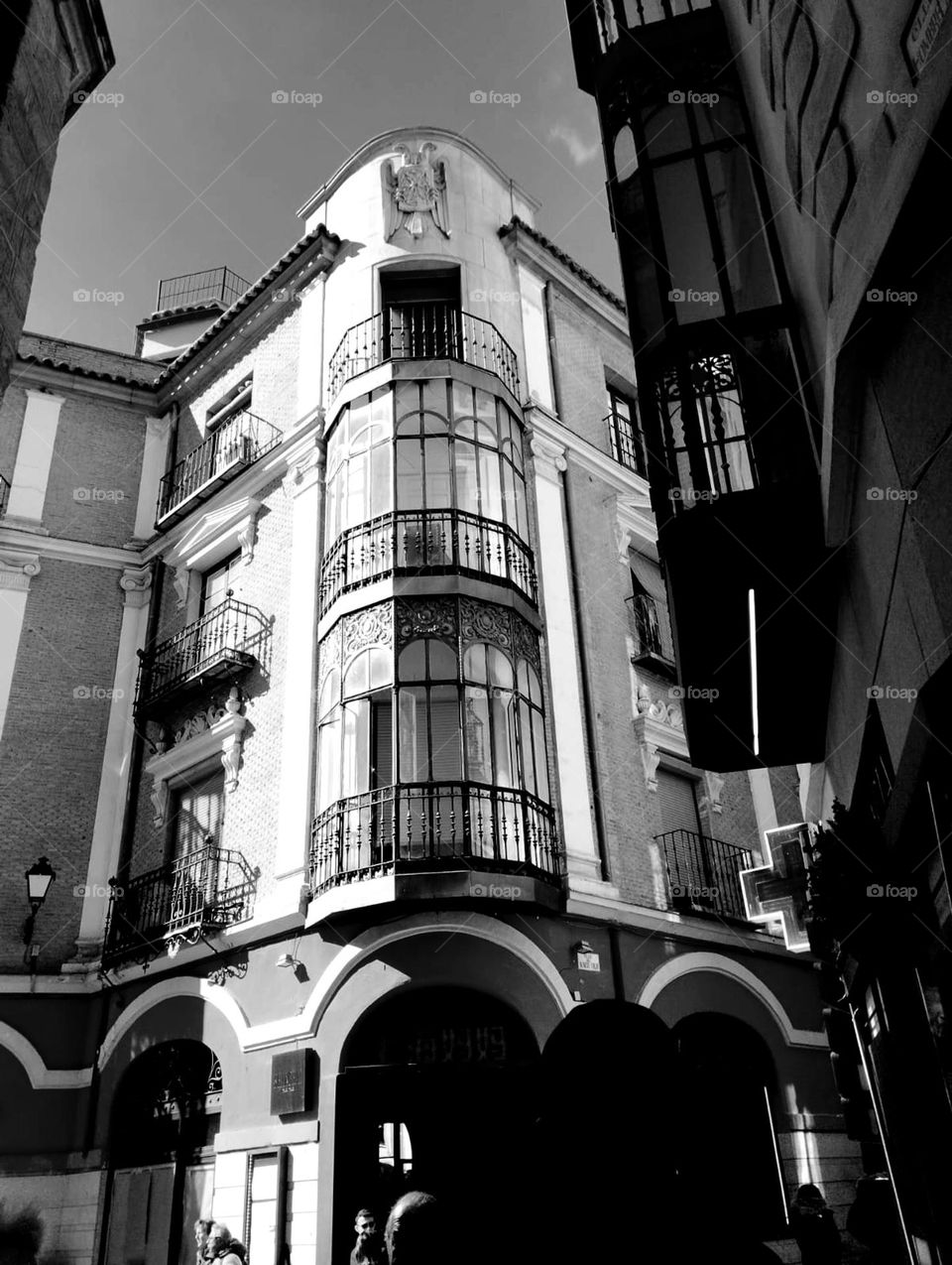 beautiful building in Toledo, Spain Madrid, beautiful architecture and design in its structure