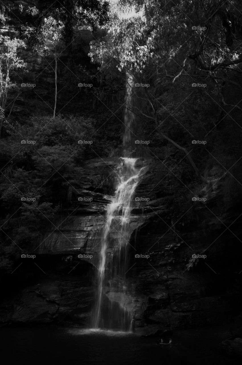 Waterfalls in the Blue Mountains of eastern Australia 