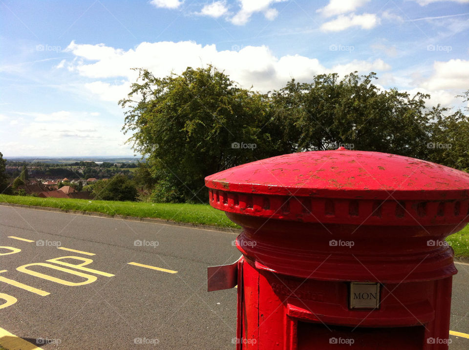 sky red england trees by emmam