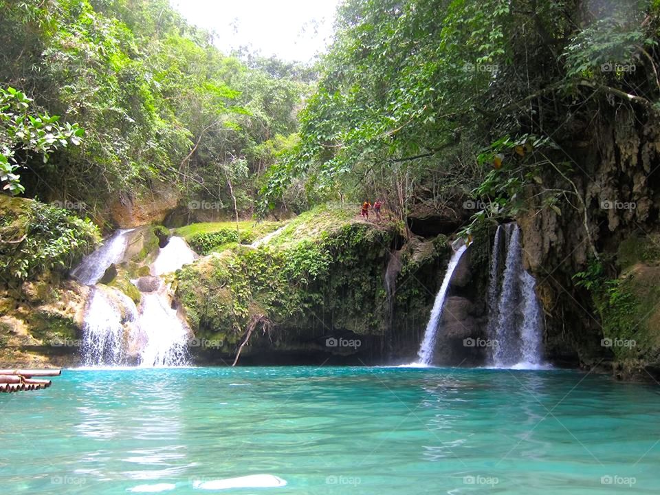 A lot of waterfalls on the Philippine island