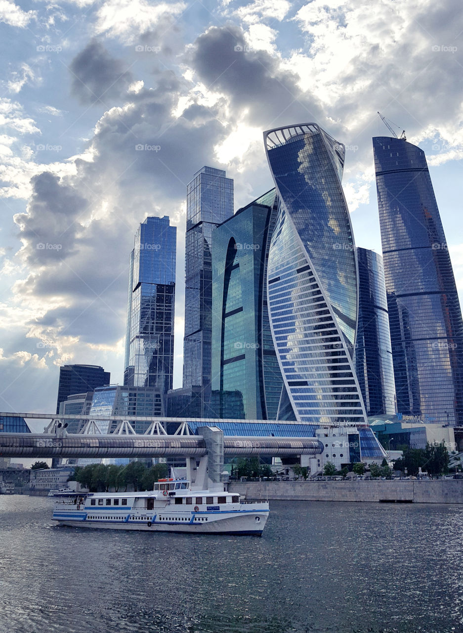 modern business city