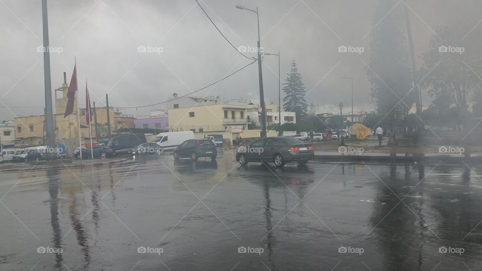 Calamity, Storm, Water, Flood, Vehicle