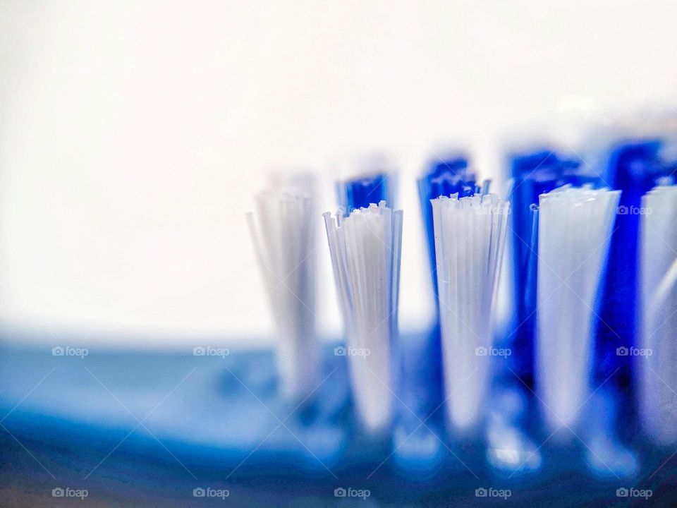 Close up of a toothbrush