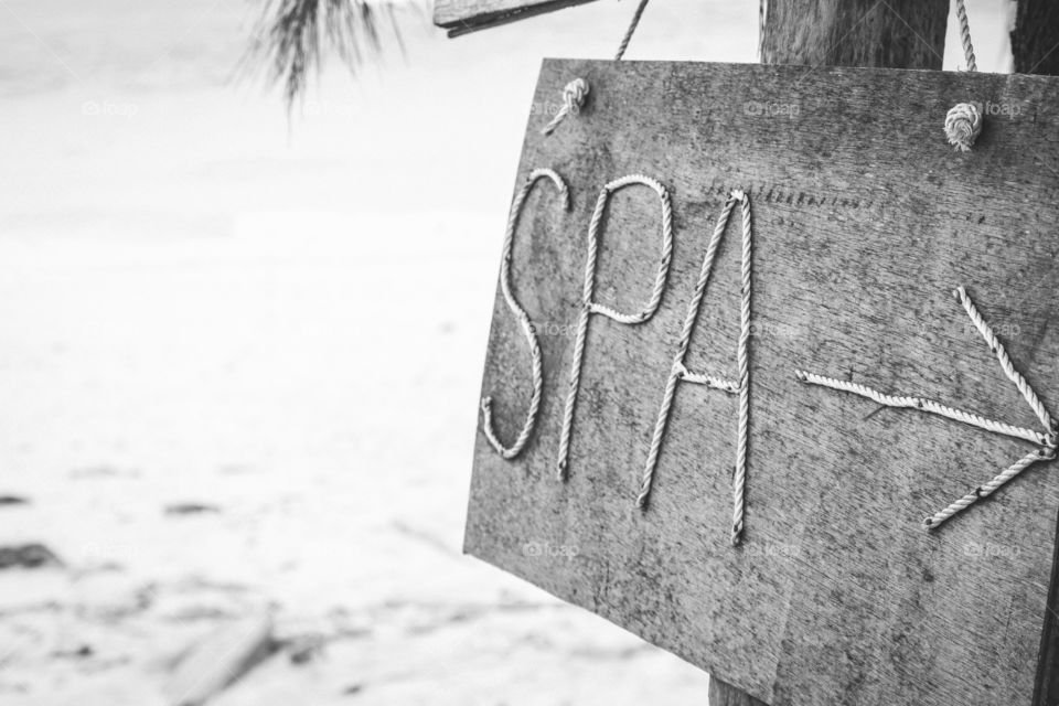 Spa..This way on the beach