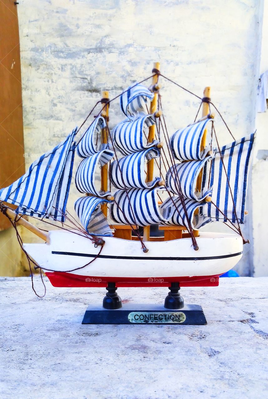 mini ship..ship made of wood