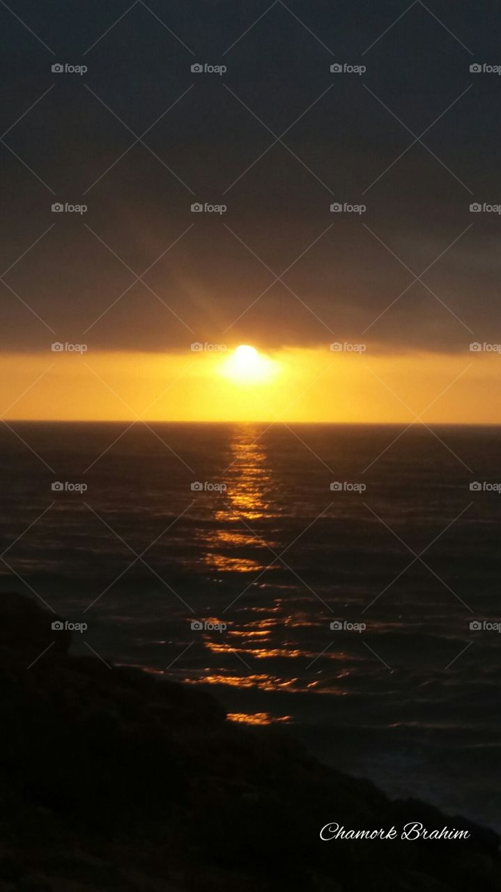 Amazing sunset in Mirlft ,in the region of Ifni,Morocco