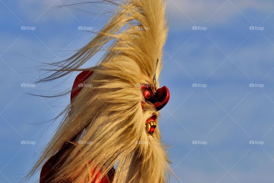 Reog is a traditional dance that become the main identity for Ponorogo regency, Indonesia. 
Because of this, Ponorogo is also known as Reog city.
This theatre has been known wide in Indonesian even foreign tourists.