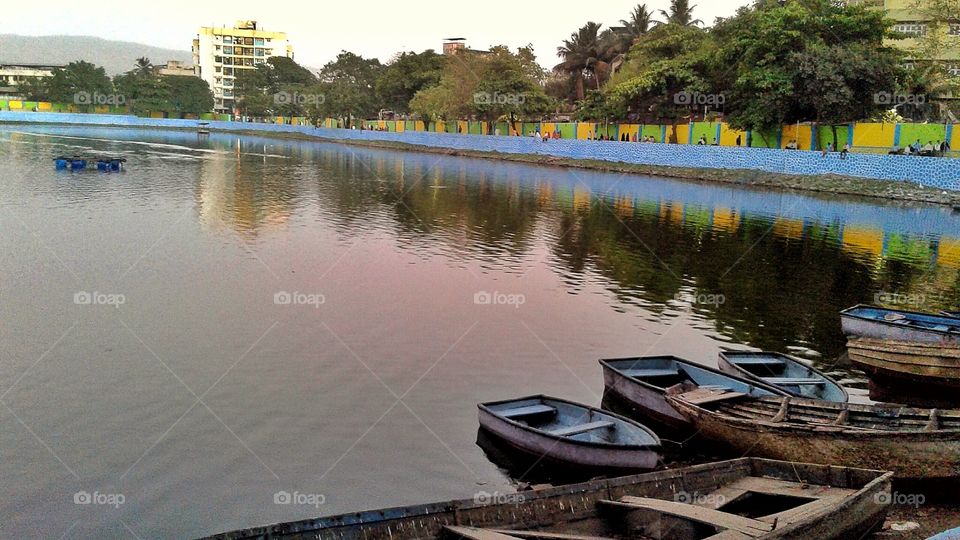 Evening Walk next to a lake.